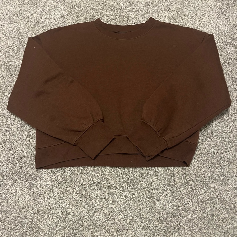Brown Zara Crewneck Sweatshirt